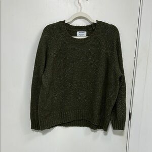 Old Navy Green Chunky Crew Neck Sweater